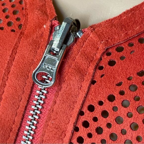 Urbancode Zipper Jacket With Bird Design on Back Orange US Size 4 UK Size 8 - Picture 7 of 16